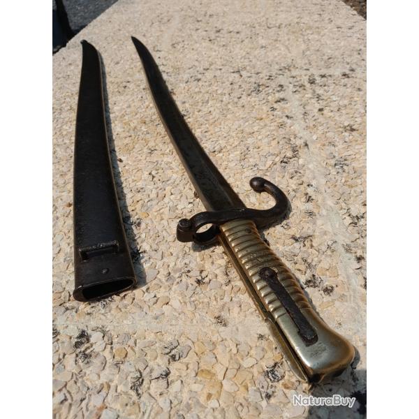 Ba�onnette Chassepot avec fourreau
