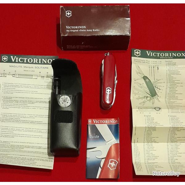 Coffret Victorinox "Traveller-Set Plus" (R�f 1.8741) - SwissChamp + Maglite - FULL SET COLLECTION