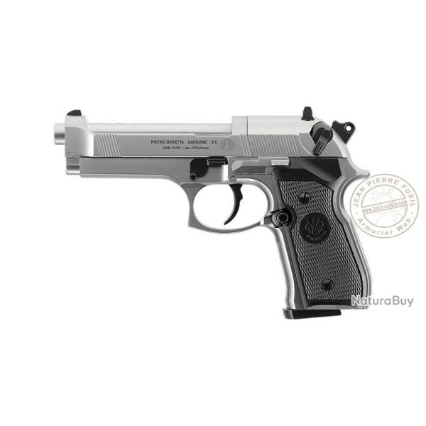 Pistolet � plomb 4.5 mm UMAREX - BERETTA 92 FS (4 joules max) Nickel Synth�tique