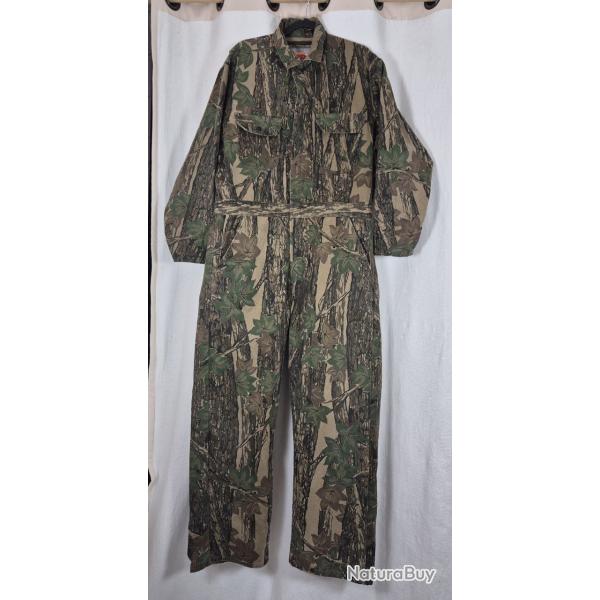 Combinaison 1 pi�ce, motif camouflage type Realtree / for�t - taille L chasse