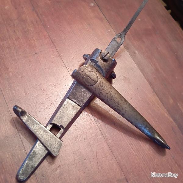 Bascule pour fusil de chasse juxtapos� � broches cal 16 de type Lefaucheux ,St Etienne