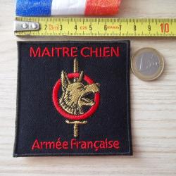 patch insigne &eacute;cusson militaire arm&eacute;e Ma&icirc;tre chien Arm&eacute;e Fran&ccedil;aise Cynophile
