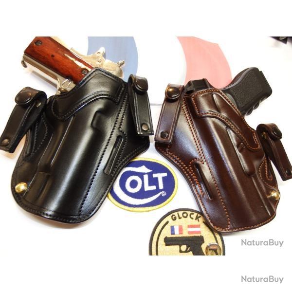 ETUI GALET "KIDNEY" pour GLOCK et autres (Entreprise Artisanale Fran�aise)