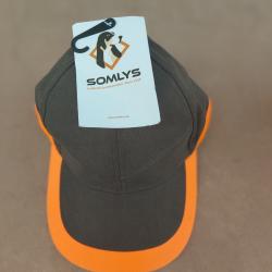 Casquette somlys verte et orange
