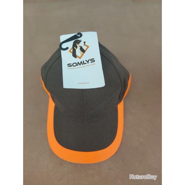 Casquette somlys verte et orange