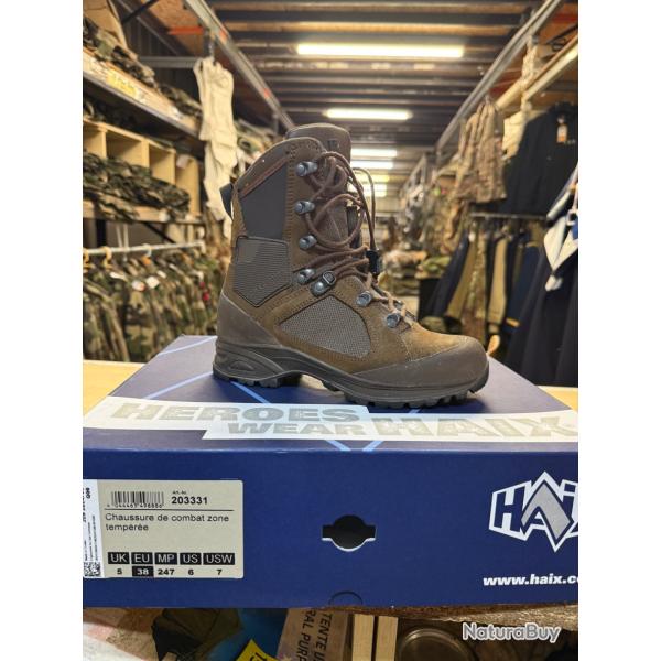 Chaussure de combat zone temper�e HAIX taille 38 neuf