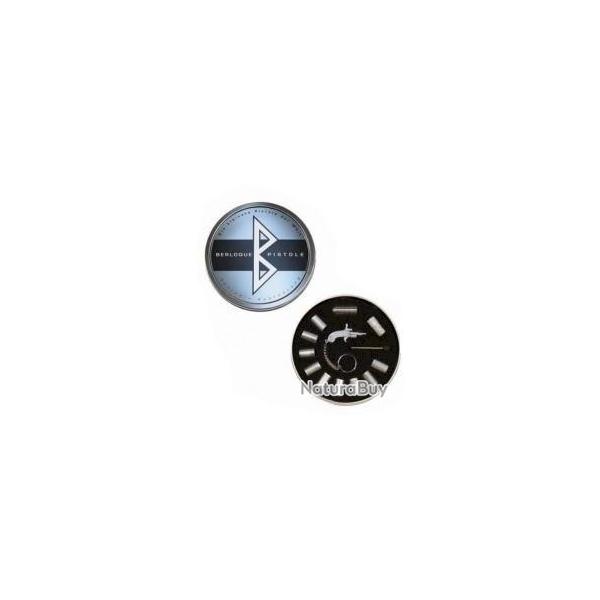 Pistolet miniature Berloque plaqu� argent dans boite cadeau