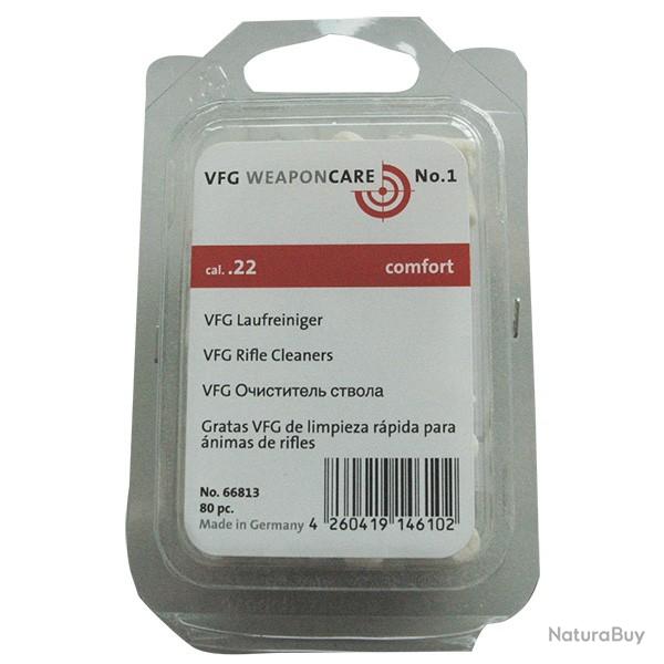Boite de tampons de nettoyage VFG comfort cal.22 22hornet 222 par 80