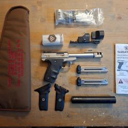 Pistolet Smith & Wesson Victory 22lr avec accessoires et pi&egrave;ces d&eacute;tach&eacute;es