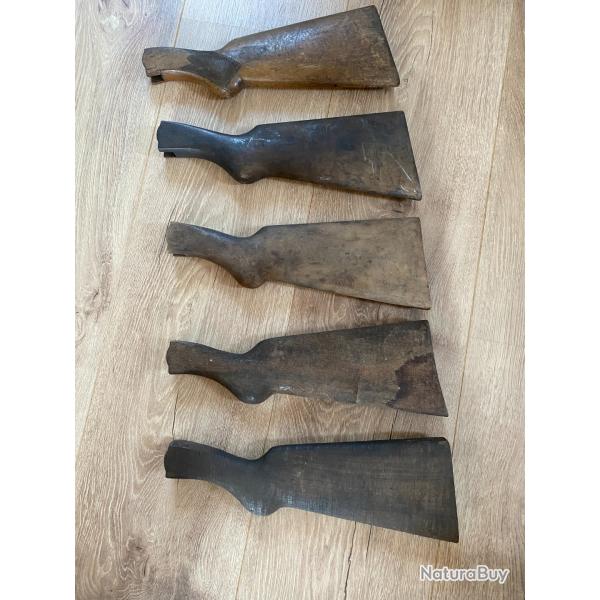 ot de 5 crosses de fusil de chasse