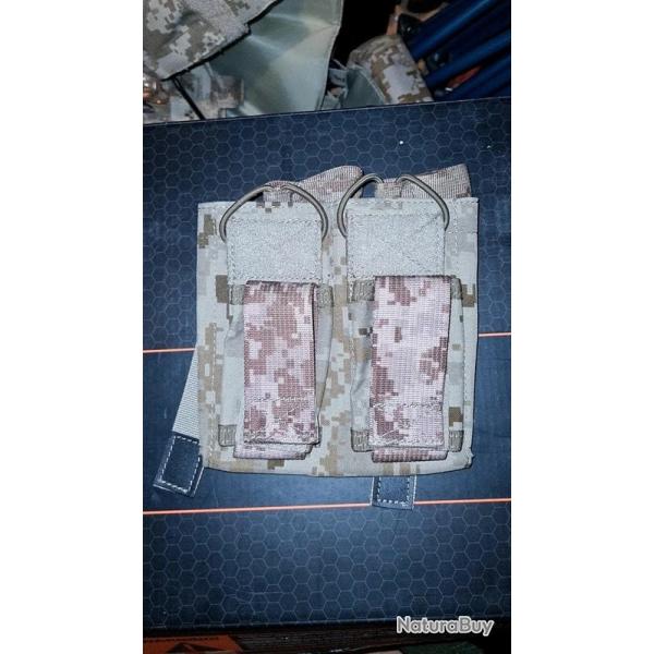 Double porte chargeurs 556 et 9MM Emersongear AOR1