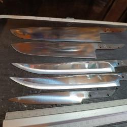 Lot 5 lame couteau semi Fini  lot 2