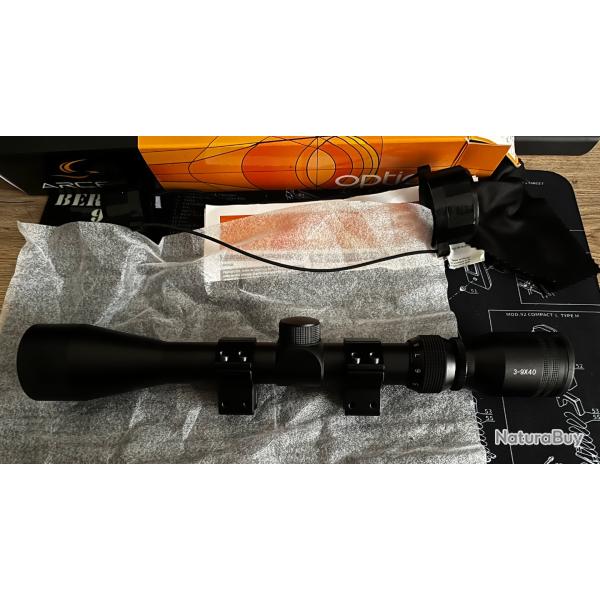 Arcea 3-9x40 - 25, 4mm - Avec Anneaux