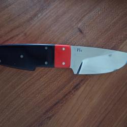 Skinner Lame de 9,5 CMS manche  micarta creation du coutelier G&eacute;rard Masse