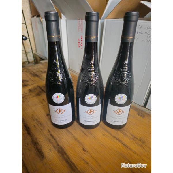 3 bouteilles Saumur rouge 2023M�daille d'argent 2024