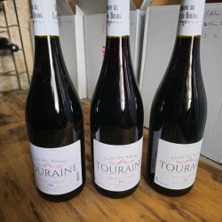 3 bouteilles Touraine rouge gamay 2023