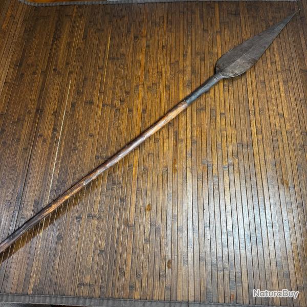 �NORME LANCE TOUAR�GUE - BUSHMAN AFRIQUE 1,6 KG - 162 cm