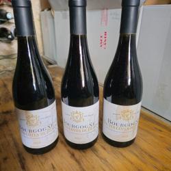 3 bouteilles Bourgogne rouge Haute c&ocirc;te de beaune 2023
