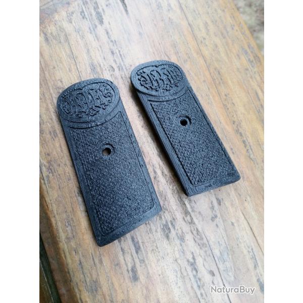 Reproduction plaquettes de crosse pour pistolet Dreyse 1907 cal 7.65