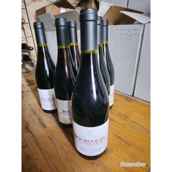 6 bouteilles de Bourgogne Hautes c�tes de beaune rouge 2019