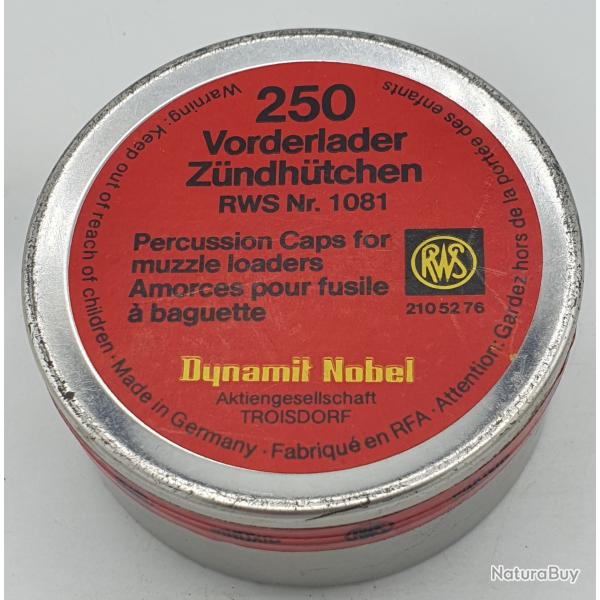 Amorces RWS pour Fusils a baguettes  x250