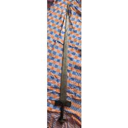 Authentique &Eacute;p&eacute;e Kaskara Soudanaise Fin XIXe - Gravure Crocodile & Lunes