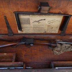 Fusil Lance Harpon GREENER 1er Type dans sa caisse d'origine avec ses accessoires