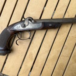 Pistolet de duel &agrave; percussion circa 1830