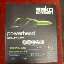 SAKO POWERHEAD BLADE CAL. 300 WIN MAG / BOITE DE 10 BALLES