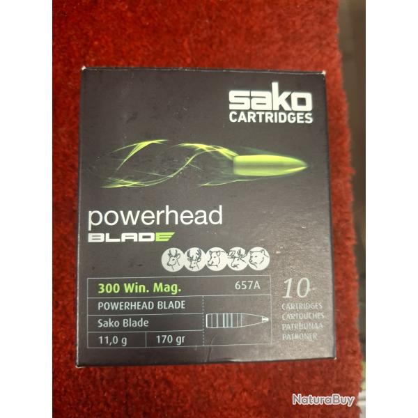 SAKO POWERHEAD BLADE CAL. 300 WIN MAG / BOITE DE 10 BALLES