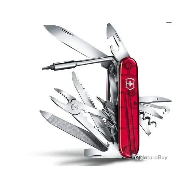 Victorinox Cyber Tool L 1.7775.T - Rouge transparent, 39 fonctions
