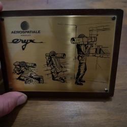 Plaque publicitaire Missiles ERYX A&eacute;rospatiale