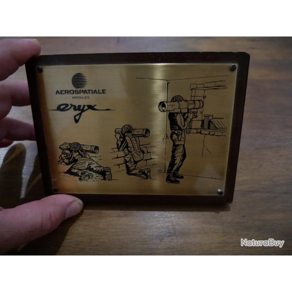 Plaque publicitaire Missiles ERYX A�rospatiale