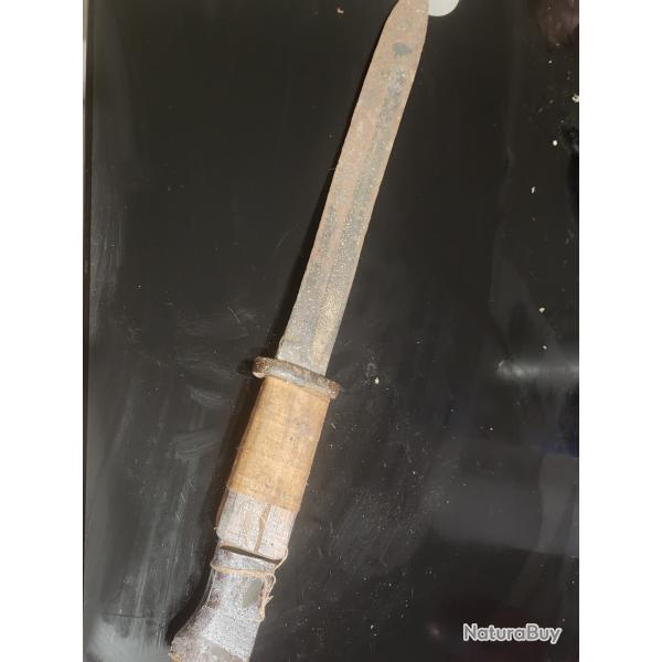 Baionnette allemande 98k modifie piece de gregnier baionnette militaire ww1/ww2