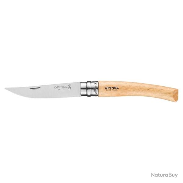 Opinel Effil� N�08 H�tre 002558 - Lame inox 8 cm