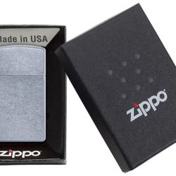 Zippo Slim Street Chrome - Briquet temp&ecirc;te rechargeable