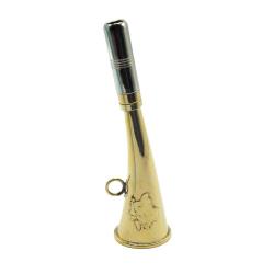 Corne d'appel laiton de 16 cm d&eacute;cor sanglier