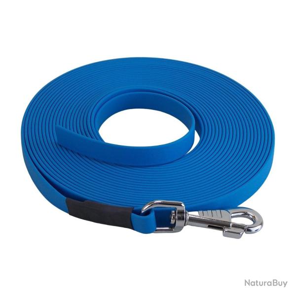 longe biothane beta plate 16 mm 2 m SANS poign�e bleu clair