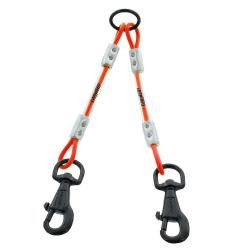 Accouple XTREME 2 chiens c&acirc;ble m&eacute;tallique Canihunt