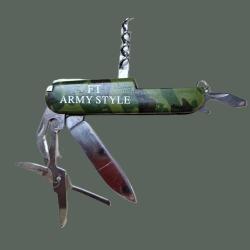Couteau multifonction camouflage FT ARMY STYLE + accessoires