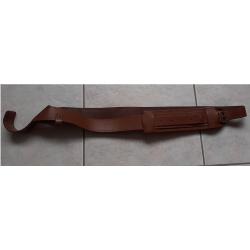 Baudrier r&eacute;glable carabine/fusil_Croute de vachette_Artisanal Francais