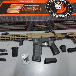 M4 LT-19 GEN2 PDW Tan / Noir Lancer Tactical AEG