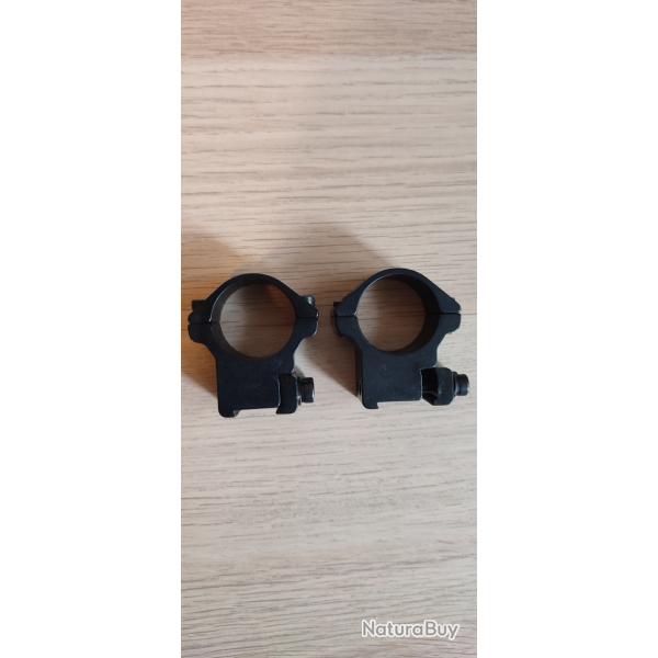 Lot de colliers diam 30 pour rail de 11mn