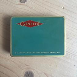 Cartouches 9mm G&eacute;velot avec sa bo&icirc;te m&eacute;tallique