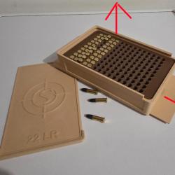 Bo&icirc;te de rangement 22 lr, facile d'utilisation