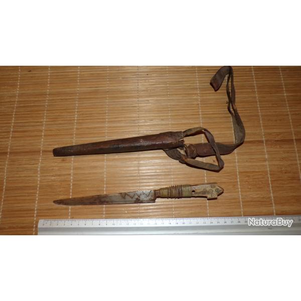 Couteau de chasse ancien � identifier