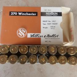 cartouches 270 winchester