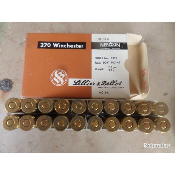 cartouches 270 winchester