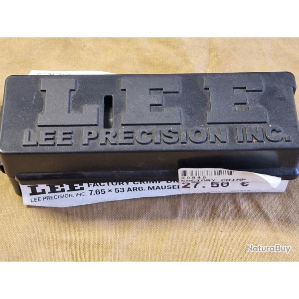Outil de sertissage LEE FACTORY CRIMP DIE cal. 7,65x53 Mauser - HILMAR SUPER DESTOCK !!!