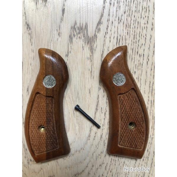Plaquettes d'origine S&W K / L round butt